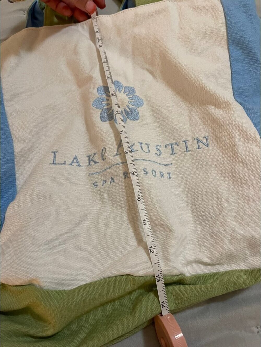 Lake Austin Spa Resort | Blue/Green w/ Handles + Crossbody Strap - Picture 3 of 8